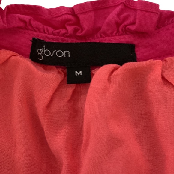 Gibson color “block” tiered ruffle dress. - Picture 4 of 5